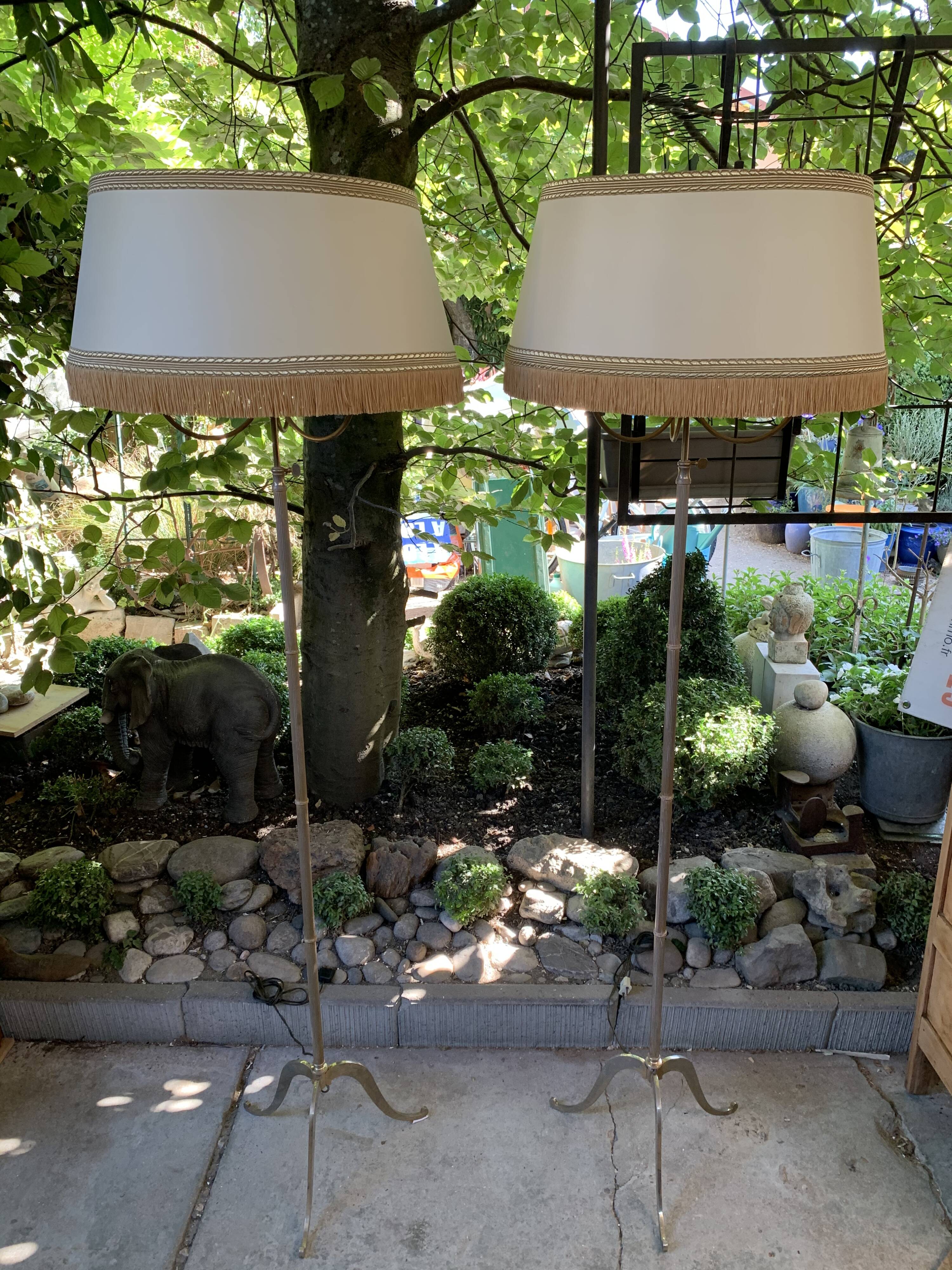 Pair of tripod lampposts 1960