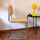 Chair in the B32 style, light wood and cane