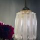 Vintage holophane glass globe lamp