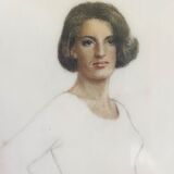 Miniature painting by Weyenbergh "Portrait of a Woman"