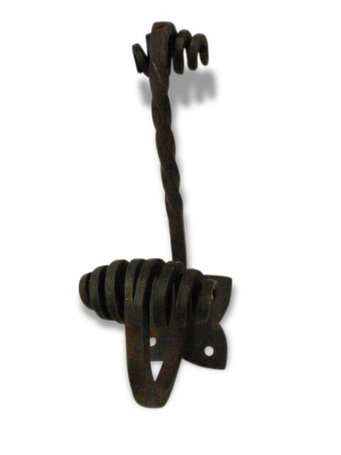 Ancienne patère fer porte manteau art déco fer forgé