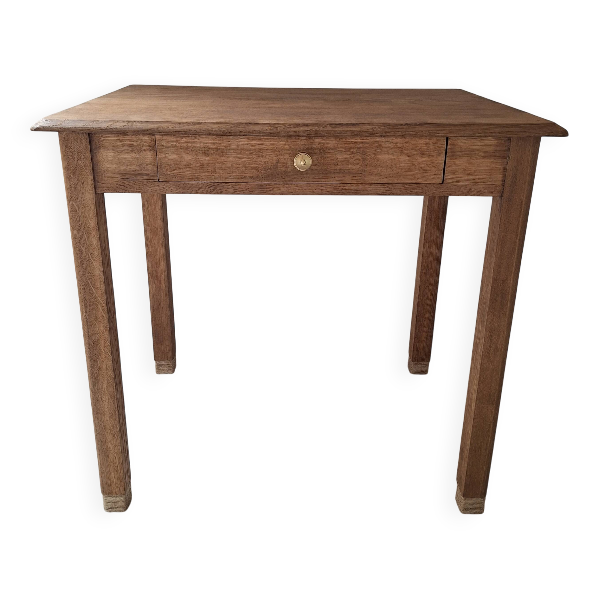 Country-style oak farmhouse desk/console/side table