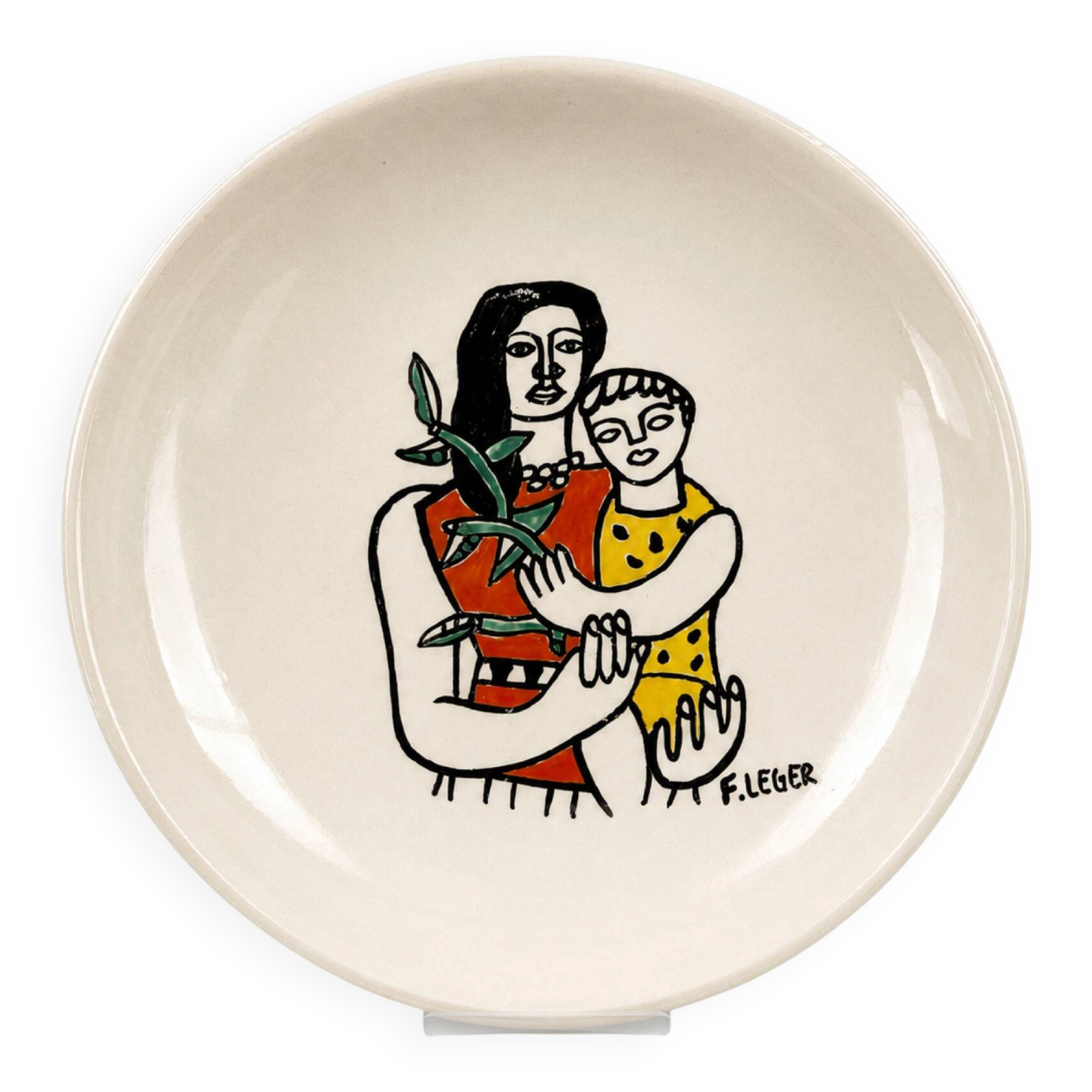 Assiette décors Fernand Léger