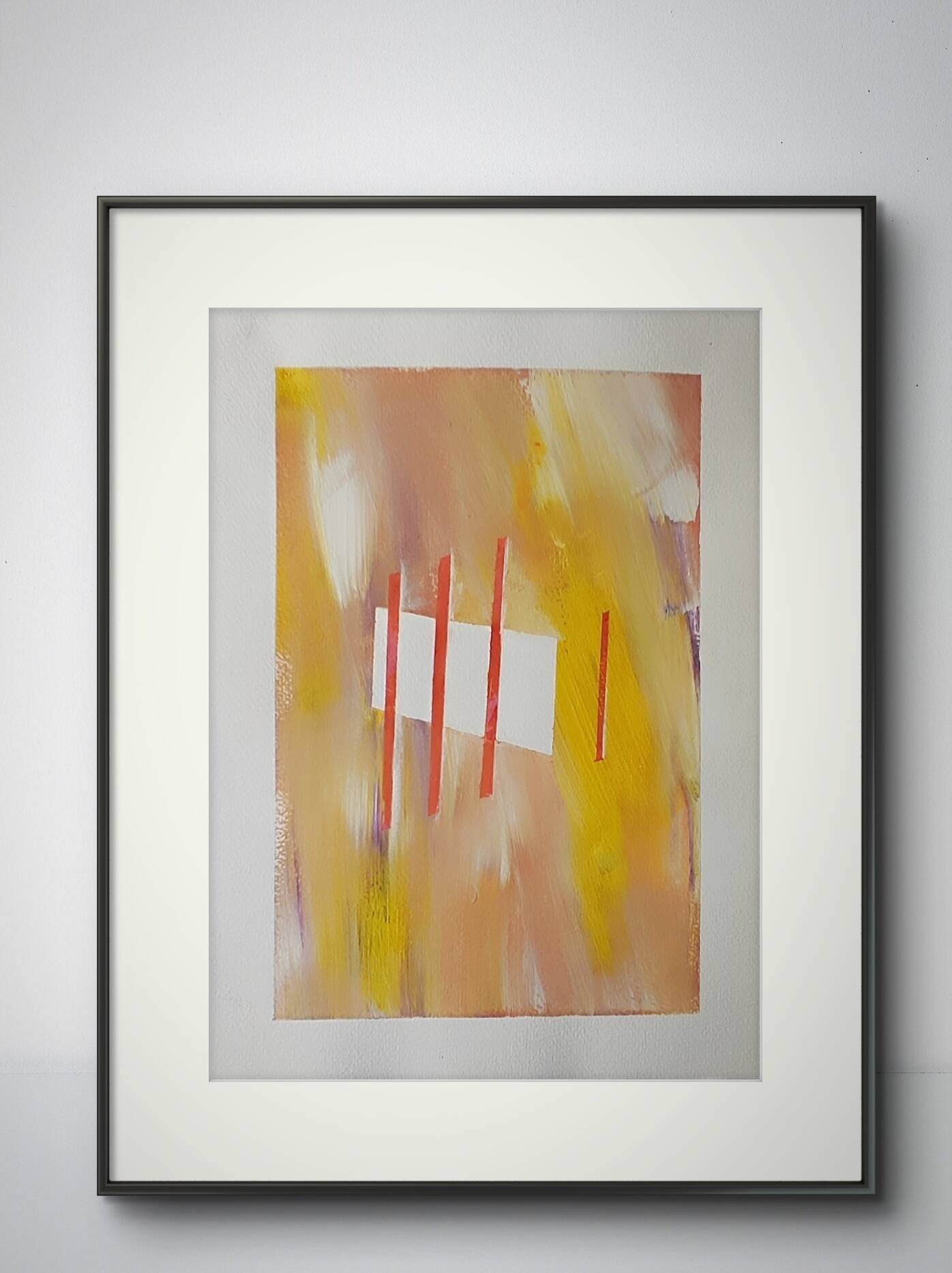 Minimalist geometric painting