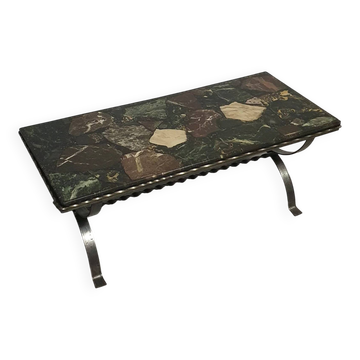Resin / marble coffee table 70's