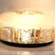 Wall lamp amber glass and ice effect