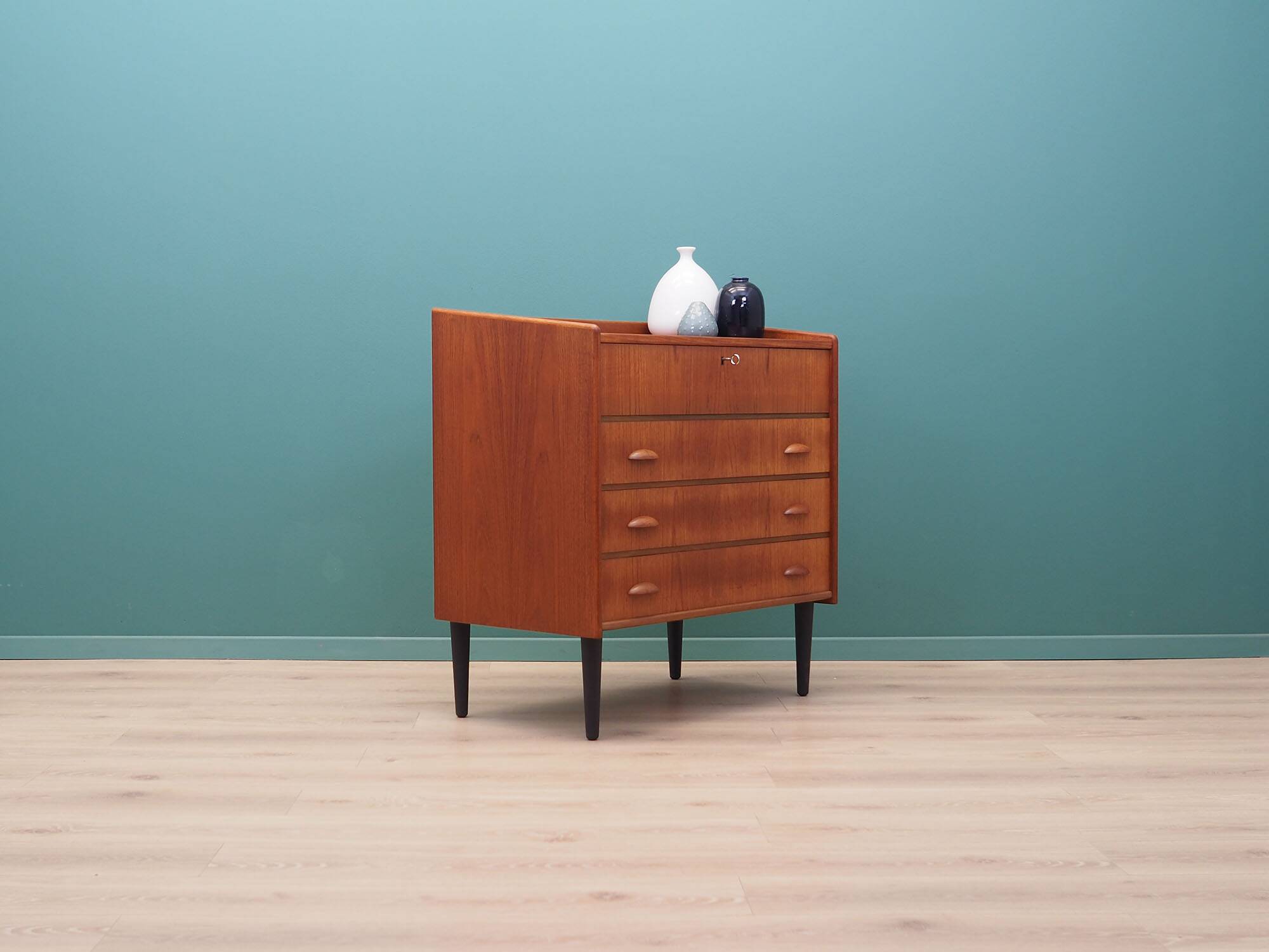 Teak dressing table, Scandinavian design, 1960s, manufactured by SW Finland