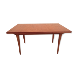 Scandinavian table in teak with  extensions