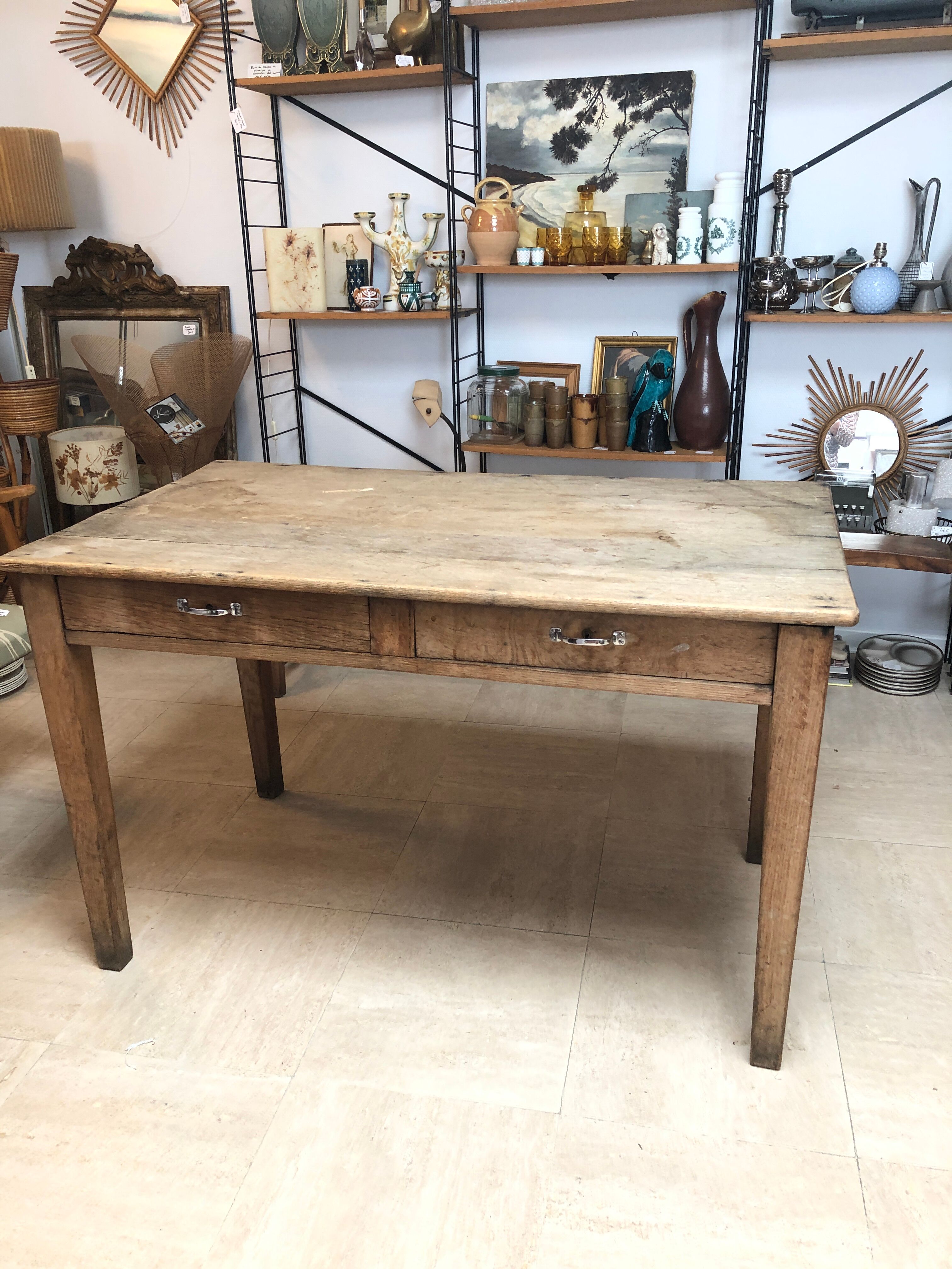 Table de ferme rustique, 1950