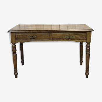 Oak desk table early twentieth century
