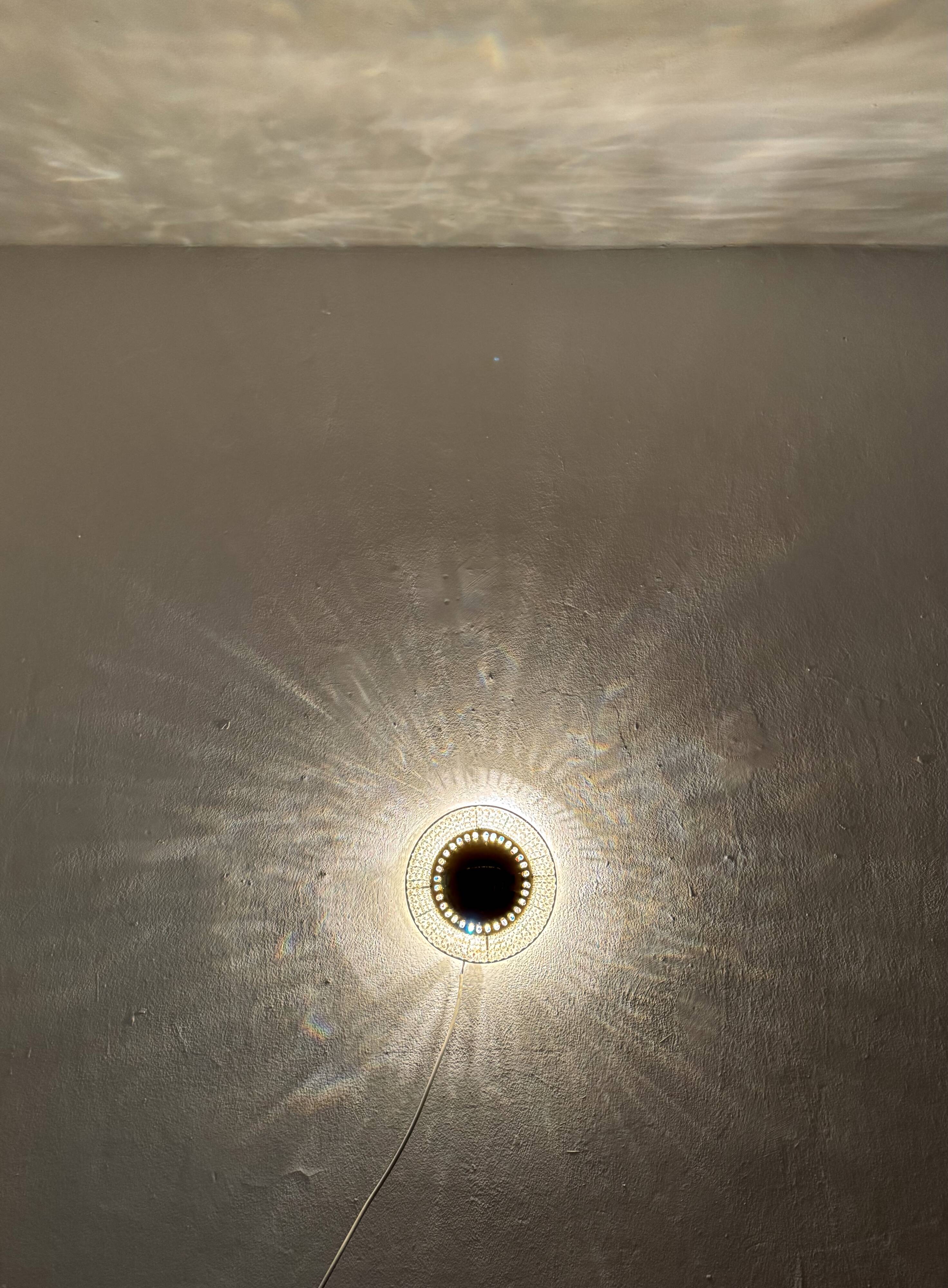 Crystal Glass Wall Lamp or Flush Light