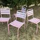 chaises bistrot terrasse chaises jardin fer forgé