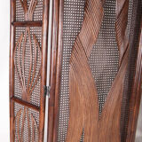 Pair of rattan screens