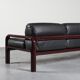 Canapé cuir 54A par Gae Aulenti pour Knoll, circa 1975