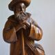 Large wooden sculpture of a man with his grain shovel 52 cm