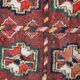 Tapis antique fait main kurde du Moyen-Orient 119cm x 230cm (1920s)