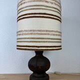 Brutalist wooden lamp from the 1970s by Temde