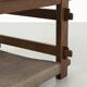 Brutalist Coffee Table with Magazine Holder