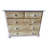 Revamped pine chest of drawers