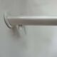 Pair of vintage wall lights with variable intensity, white lacquered metal, France 1970