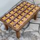 Vintage ceramic coffee table – Heraldic griffon decor – 1970