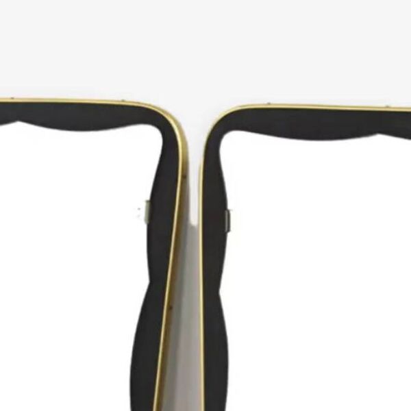 Set de 2 miroirs scandinave en métal, suède 1960