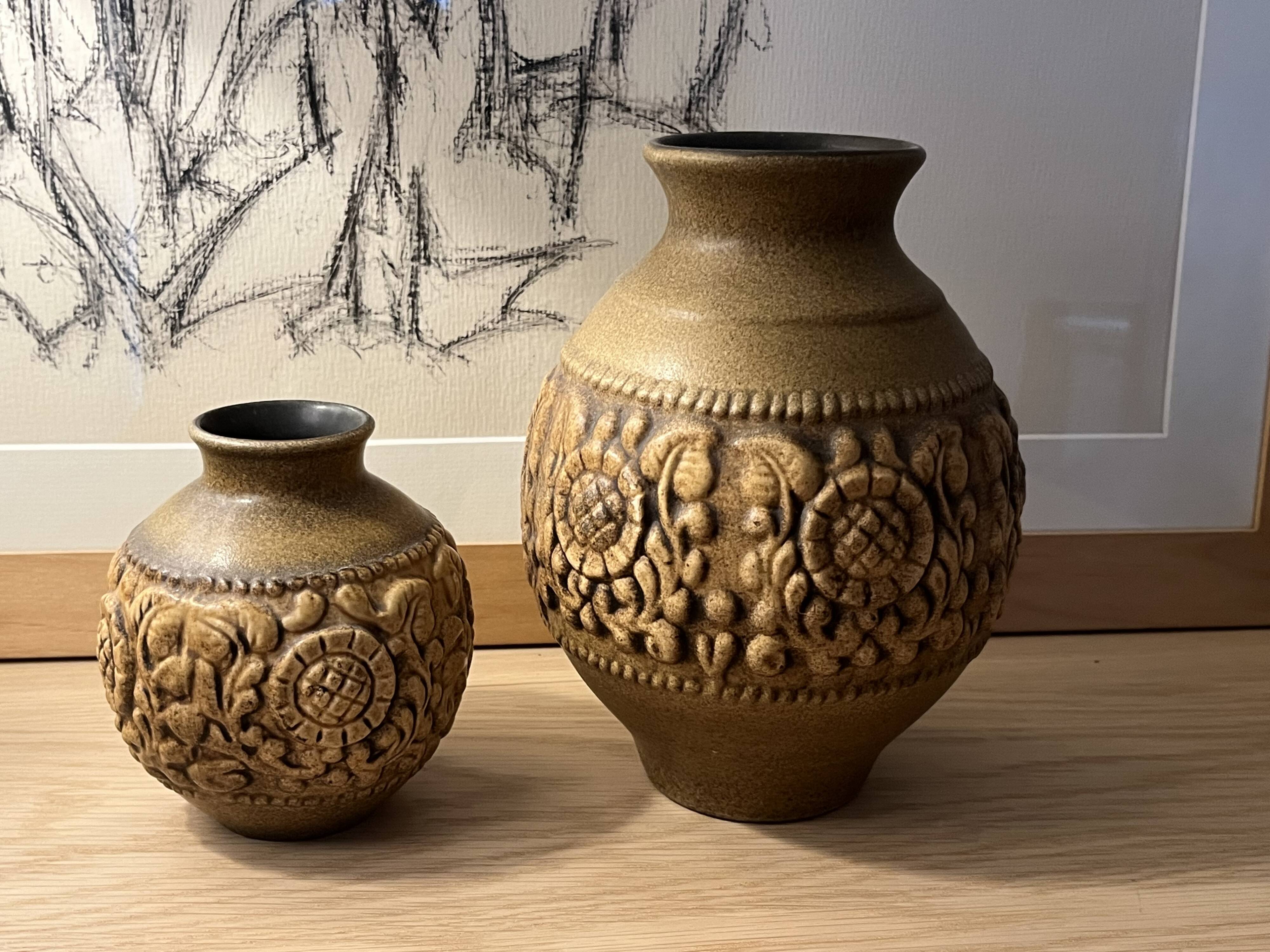 Duo of West Germany Jasba Vases