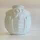 Art Deco glass paste ball vase
