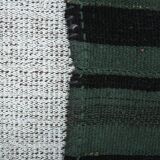 Green & Black Vintage Kilim Rug, 86x86Cm