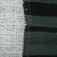 Tapis Kilim vintage vert et noir, 86x86 cm
