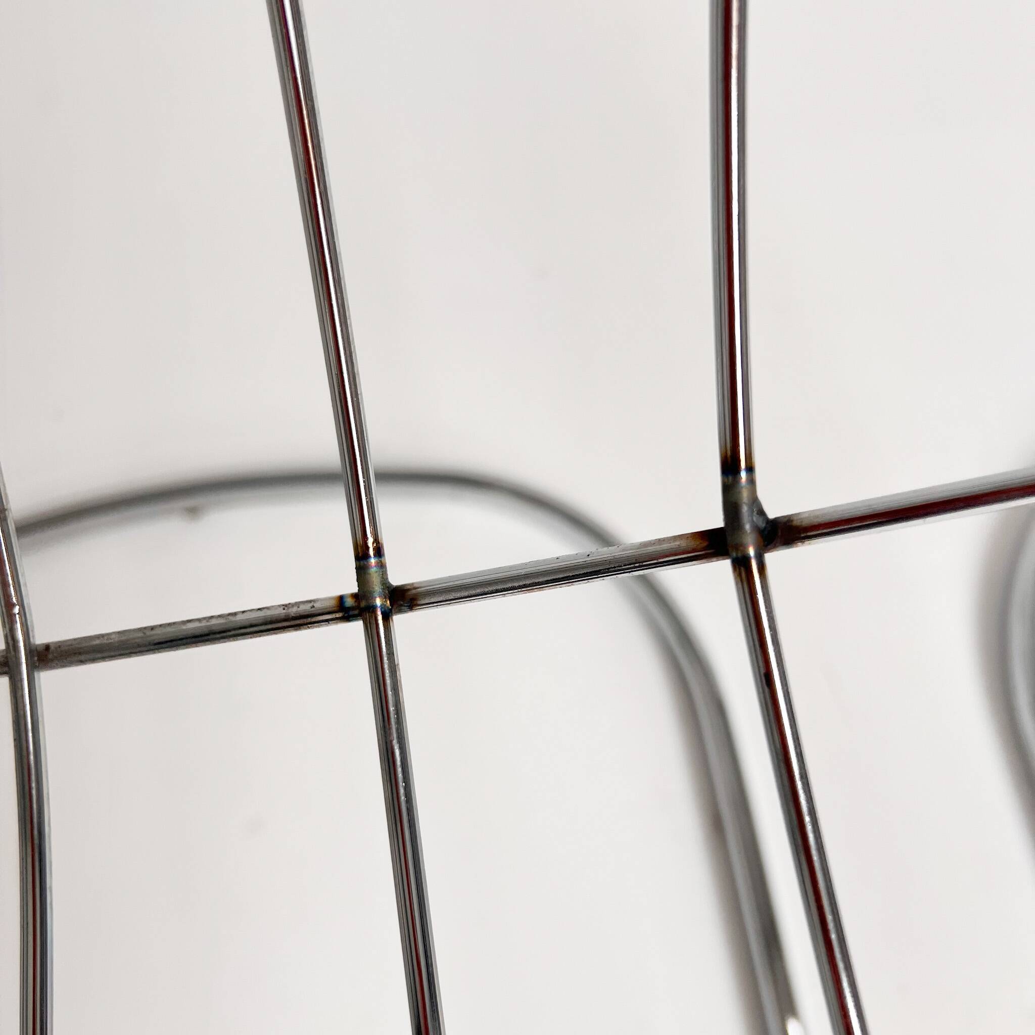 Set of 4 chrome wire chairs by Gastone Rinaldi for Rima, 1960s