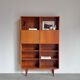 Vintage high bookcase teak Omann Jun