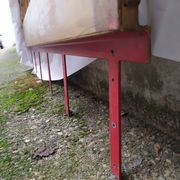 Tête de lit fer forgé doré