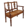 Banc de style néoclassique sculpté de lyres sur le dossier - 20e siècle