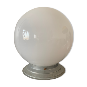 Plafonnier, globe opaline