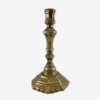Bougeoir chandelier en bronze 19ème