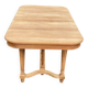 Renovated dining table in solid oak from the 19th century in Napoleon III style.