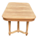 Renovated dining table in solid oak from the 19th century in Napoleon III style.