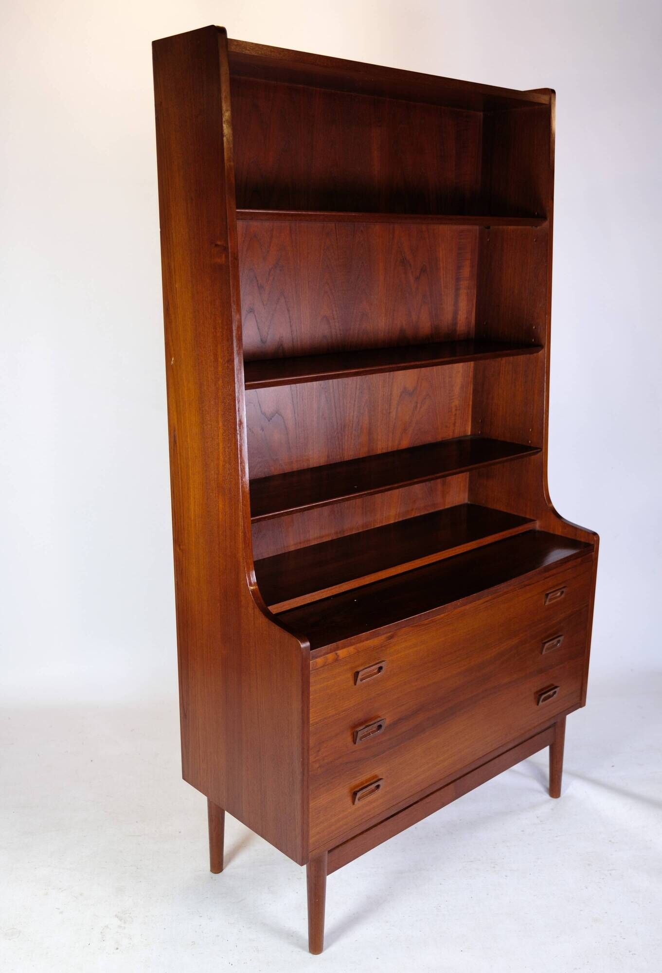 Bookcase Made In Teak wood  By Johannes Sorth Made By Bornholms Møbelfabrik From 1960s