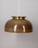 Lustre vintage années 70 en plastique marron design Massoni pour Harvey Guzzini