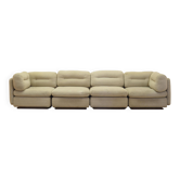 Beige modular sofa, Italian design, 1960s, made in Italy