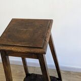 Patinated wooden side table – rustic simplicity