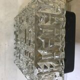 Vintage glass square wall lamp