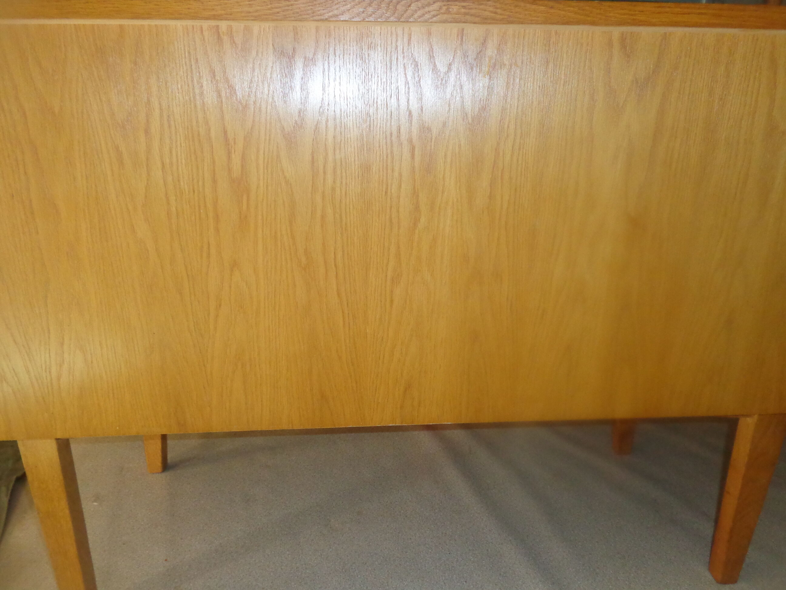 Scandinavian vintage light wood desk of the 60s