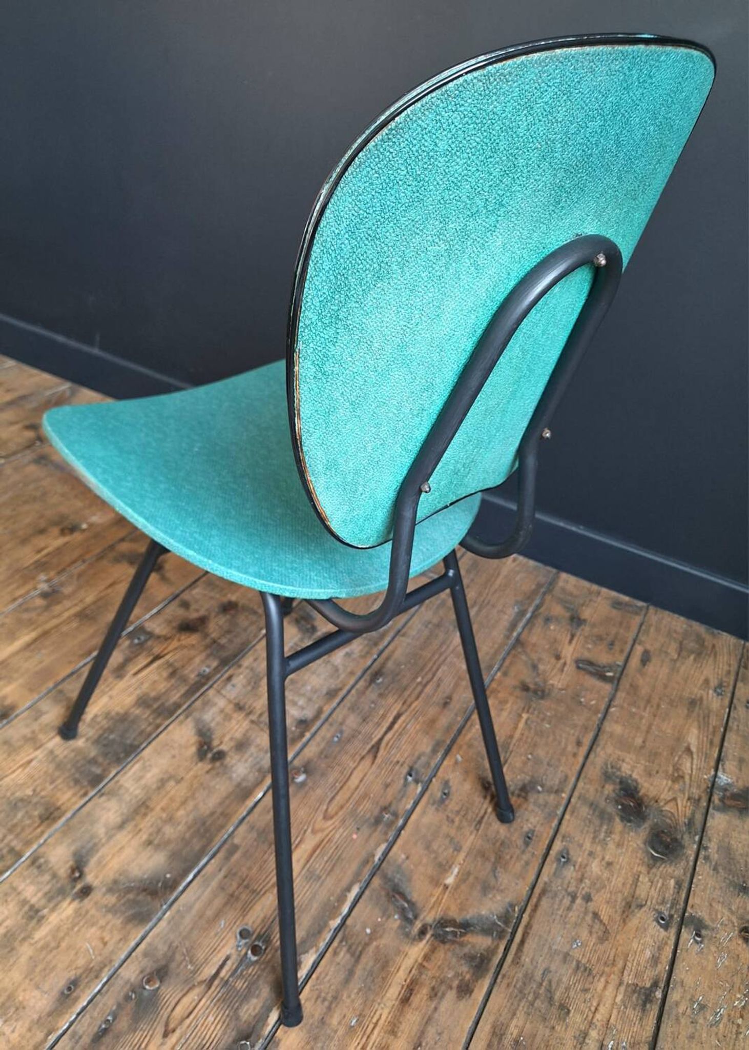 Trio of vintage chairs, antique designer seating furniture