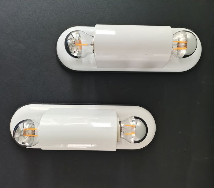 Dui model wall lamps by Vico Magistretti for Artemide