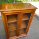 Louis Philippe display cabinet made of solid wood from the 1960s.