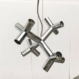 Atomic 12 HL suspension light in Espace style, mid-20th century, Austrian, by J.T. Kalmar, 1960s.