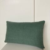 Coussin lin coton uni vert sauge