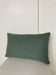 Linen cushion plain cotton green sage